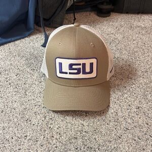 Nike Tan and White Trucker Hat